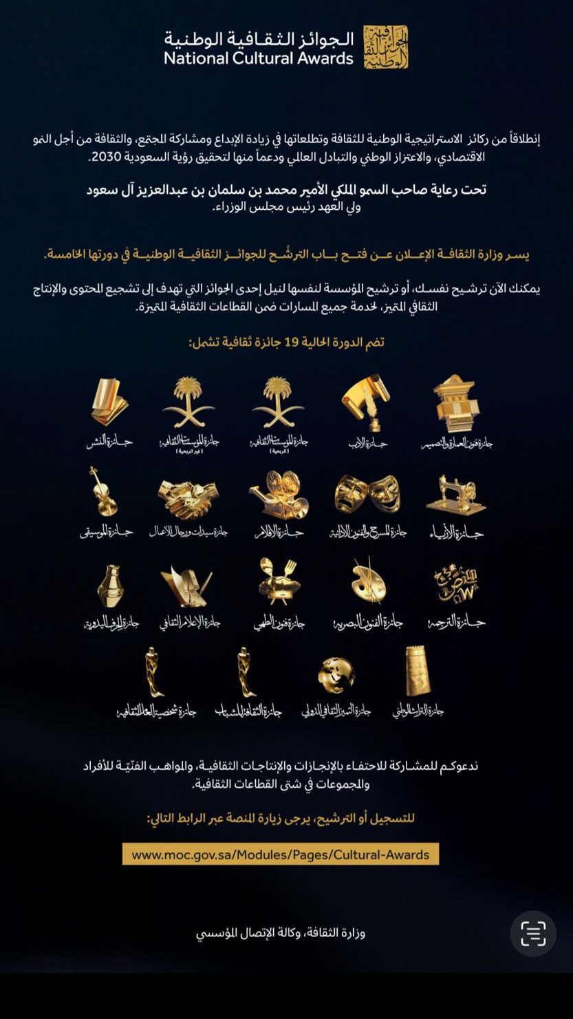 الجوائز الثقافية الوطنية، ديوانية غزيل العقيلي الثقافية